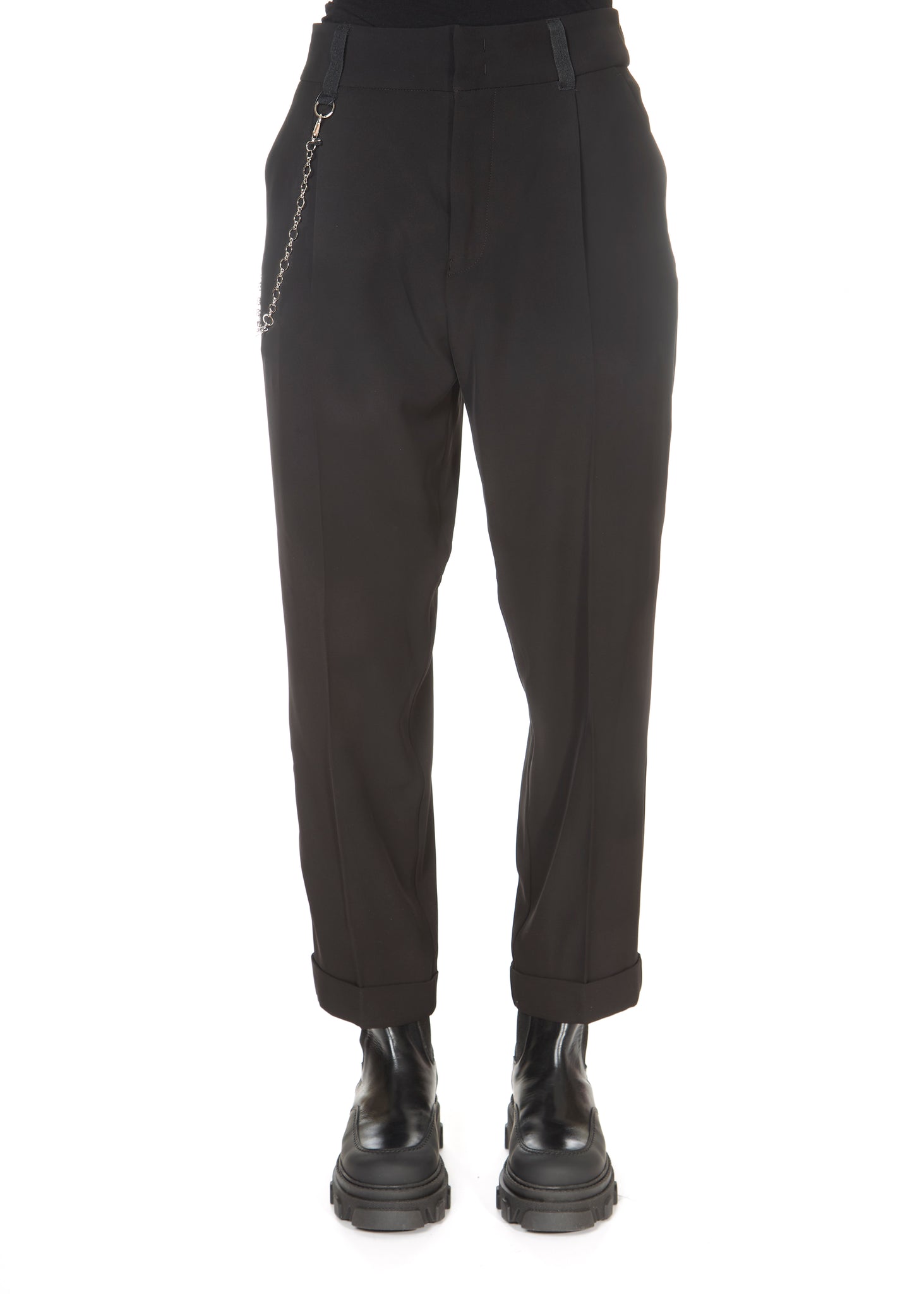 High Understated Trousers Black