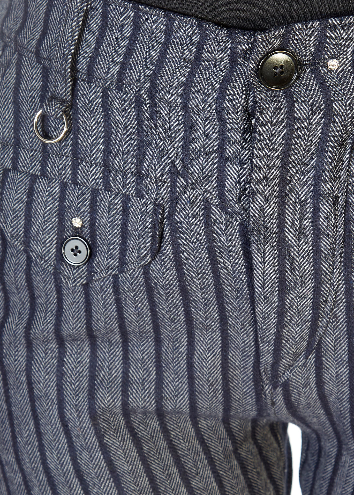'In Motion' Grey Striped Trousers - Jessimara