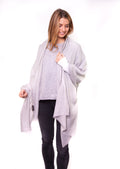 Pale Silver Grey Full Cashmere Scarf - Jessimara