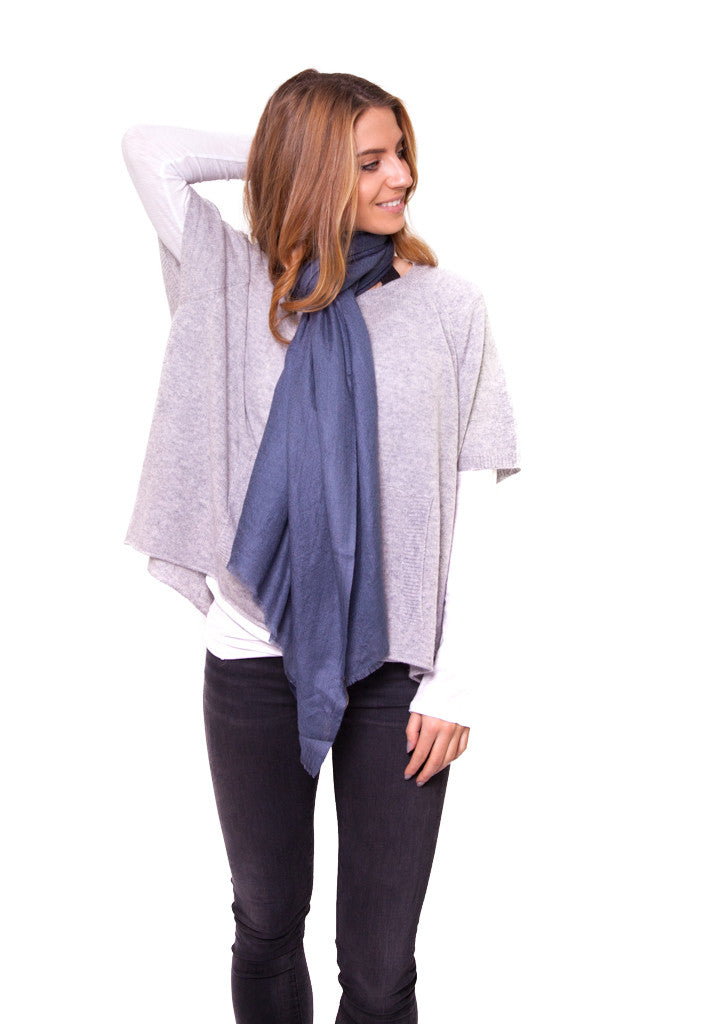 Jean Blue Full Cashmere Scarf - Jessimara