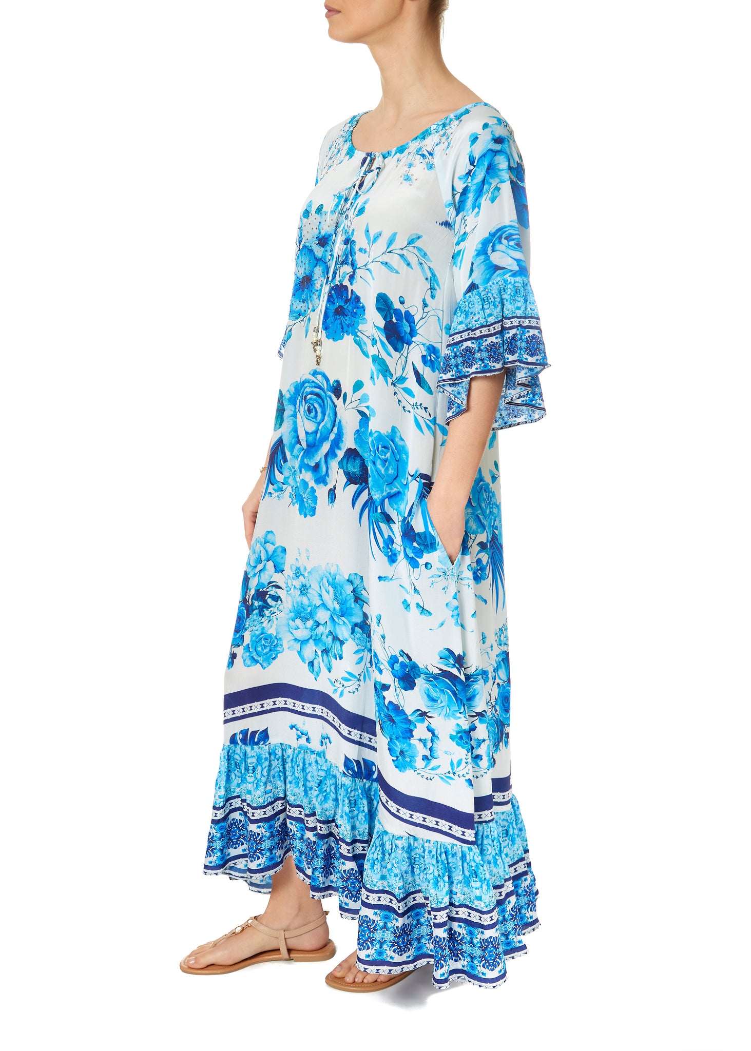 Sydney Long Silk Gypsy Dress
