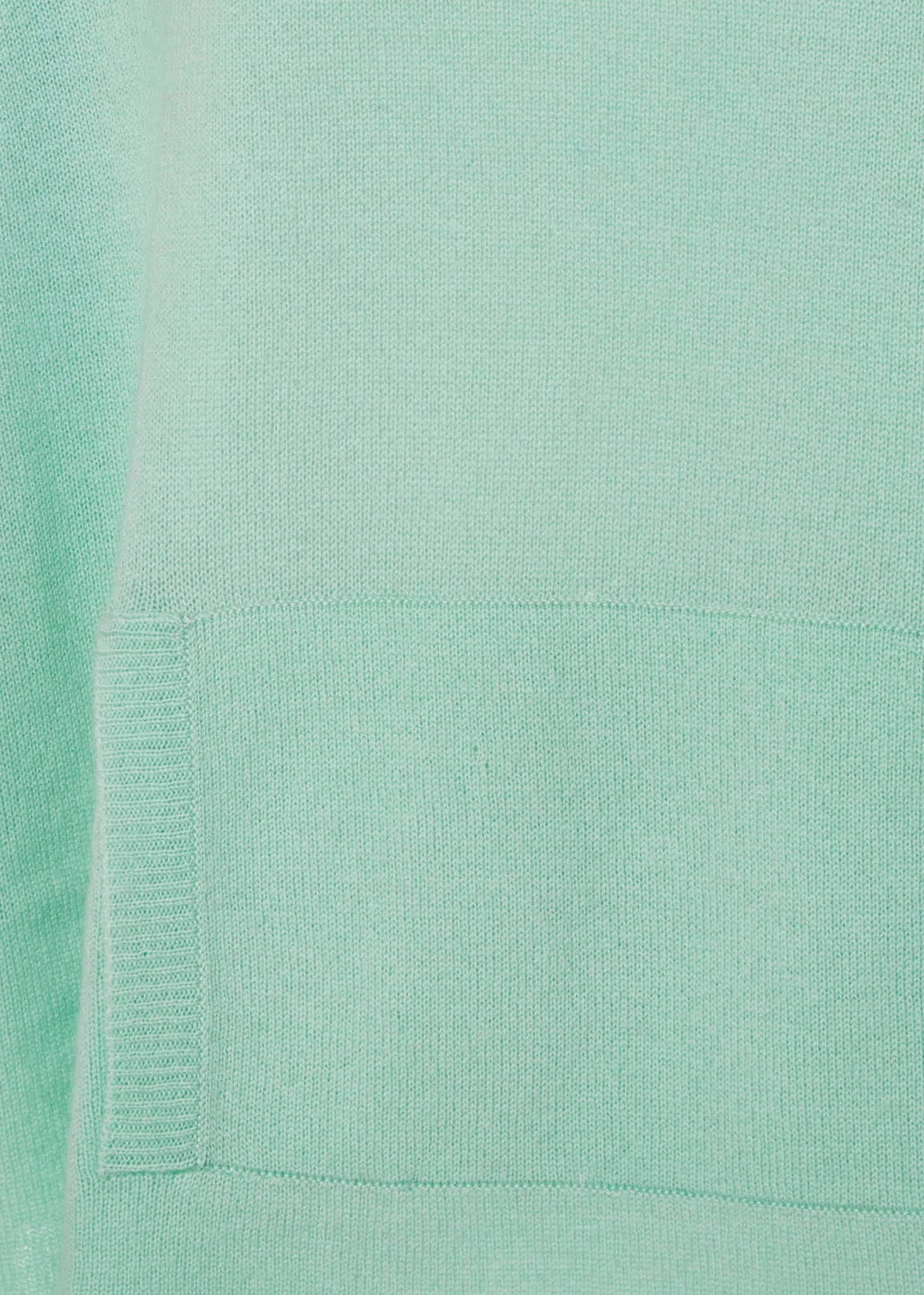 Alyn Soft Mint Short Sleeve Cashmere Sweater