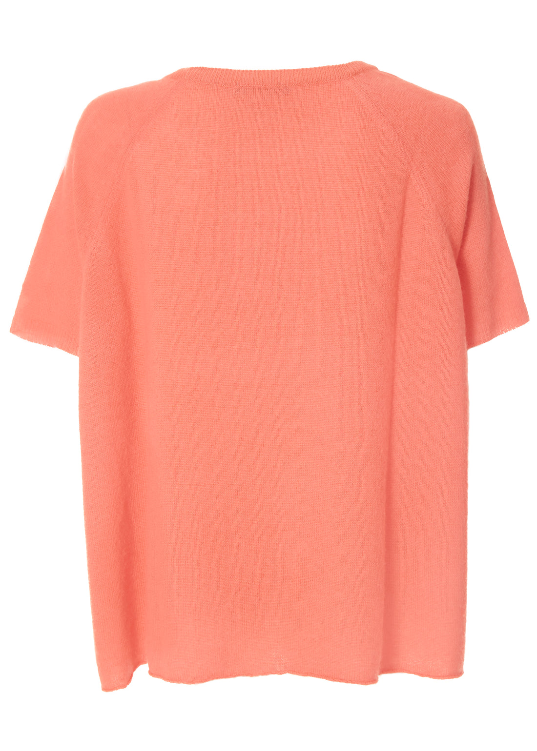 Alyn Papaya Short Sleeve Cashmere Sweater