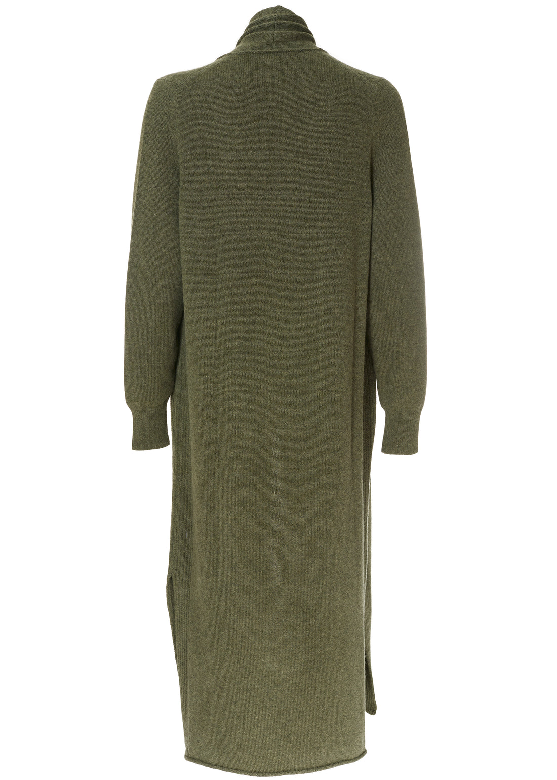 Jess Olive Wool Long Cardigan - Jessimara