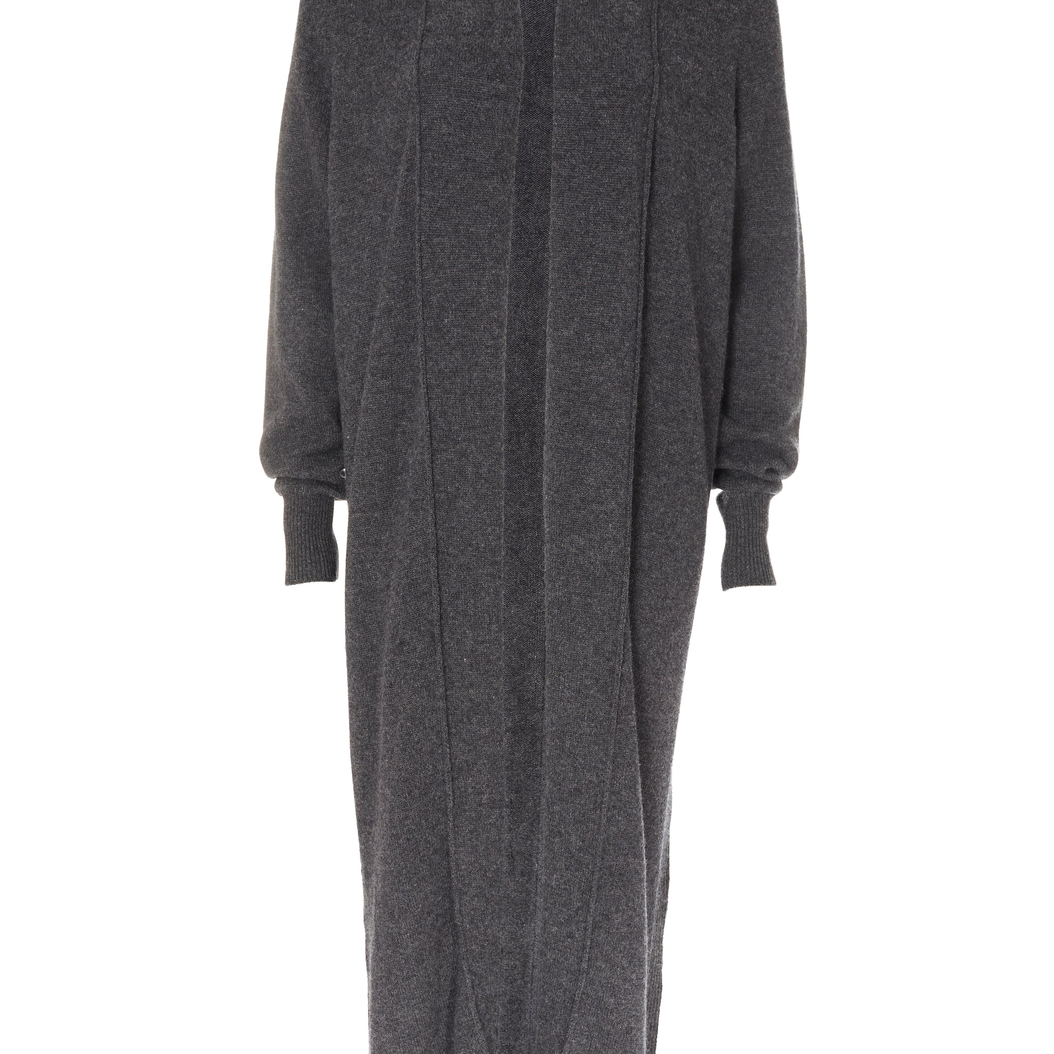 Jess Dark Grey Wool Long Cardigan - Jessimara