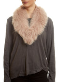 Pink Genuine Fox Fur Collar - Jessimara