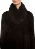 Black Genuine Fox Fur Collar - Jessimara