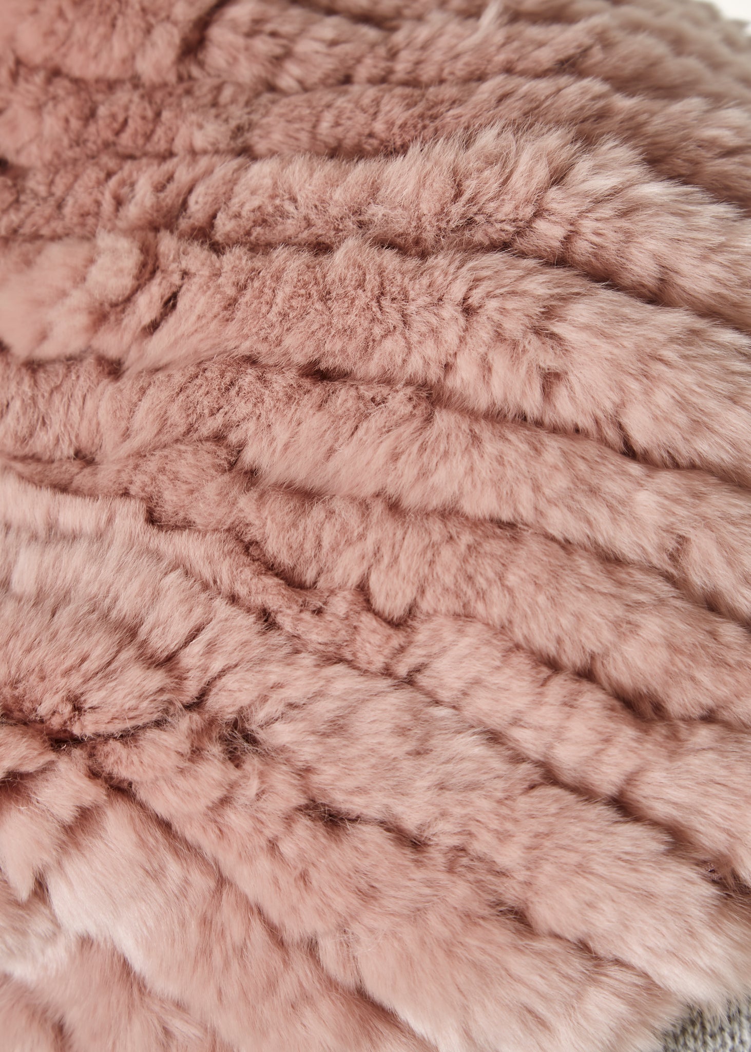 Soft Pink Knitted Rabbit Single Snood Scarf - Jessimara