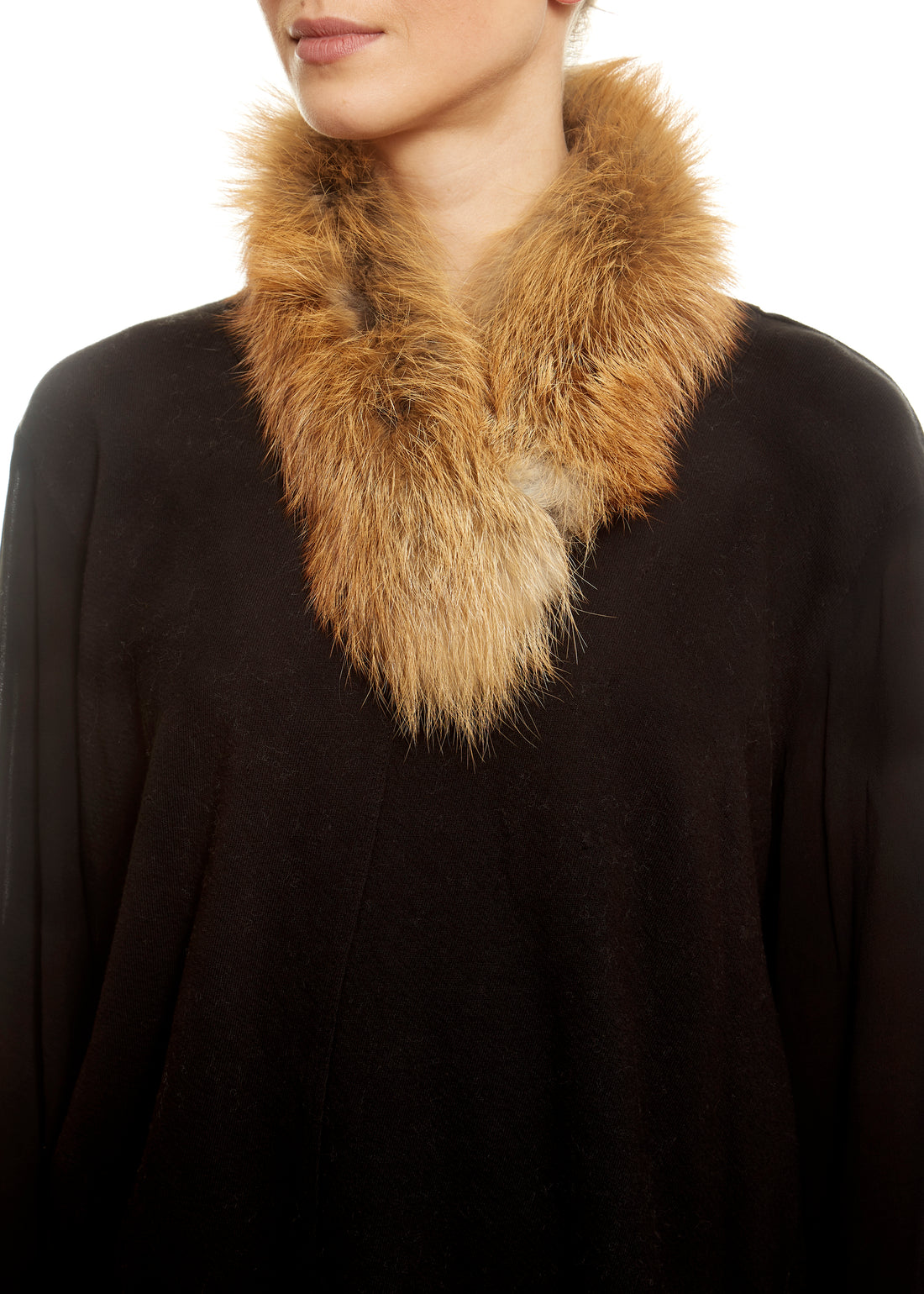 Red Genuine Fox Fur Collar - Jessimara