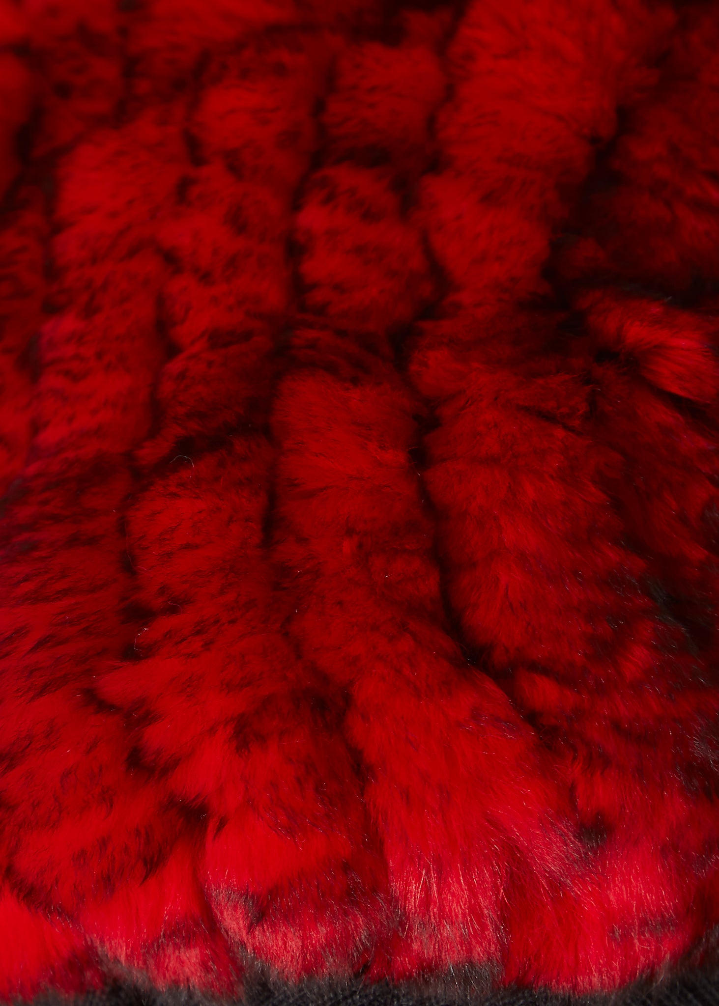 Red Snowtop Knitted Rabbit Single Snood Scarf - Jessimara