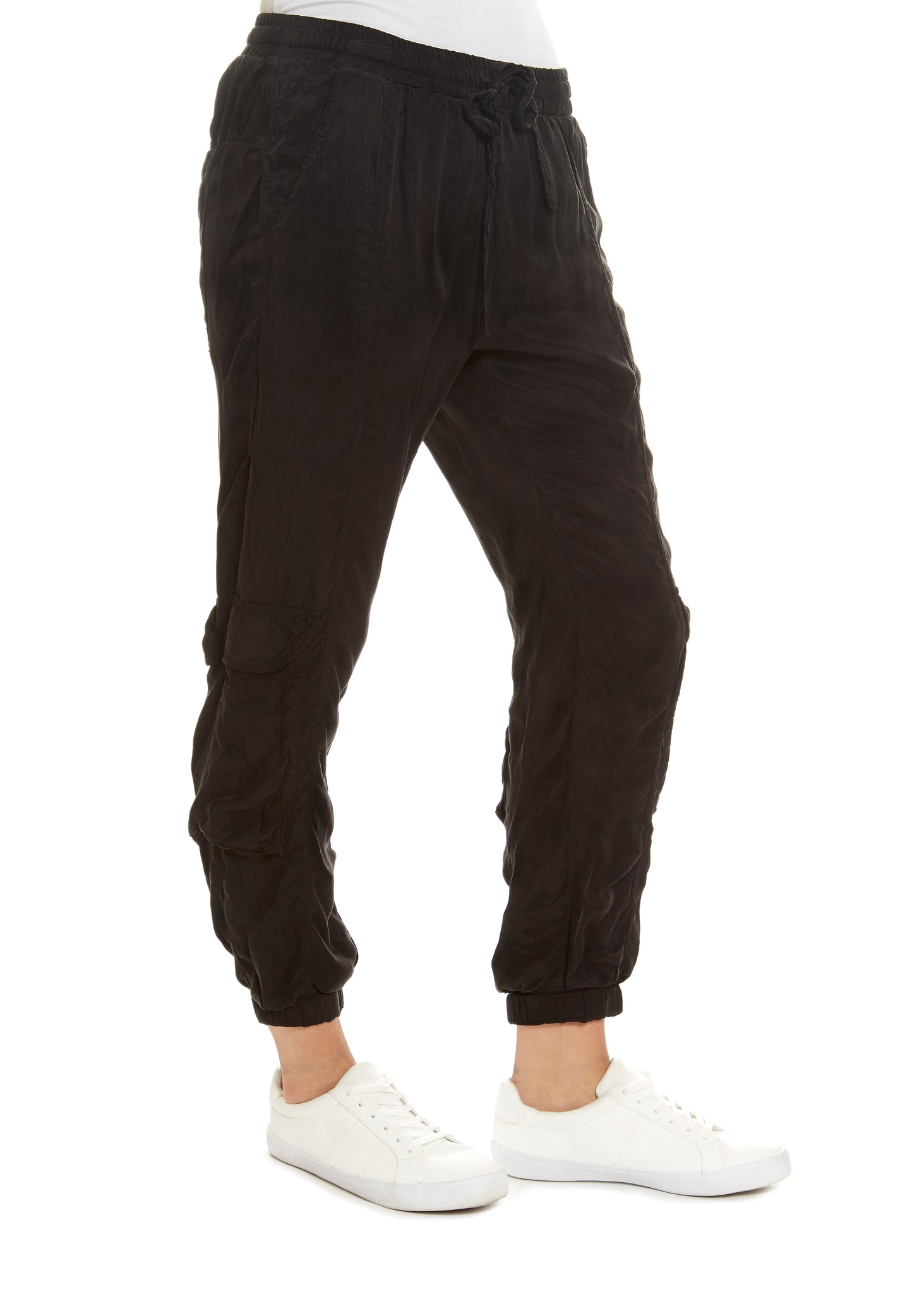 Black 'Cargo Pull On' Pants - Jessimara