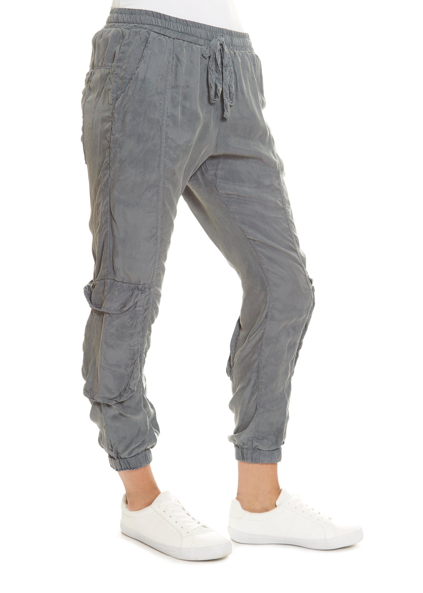Grey 'Cargo Pull On' Pants - Jessimara