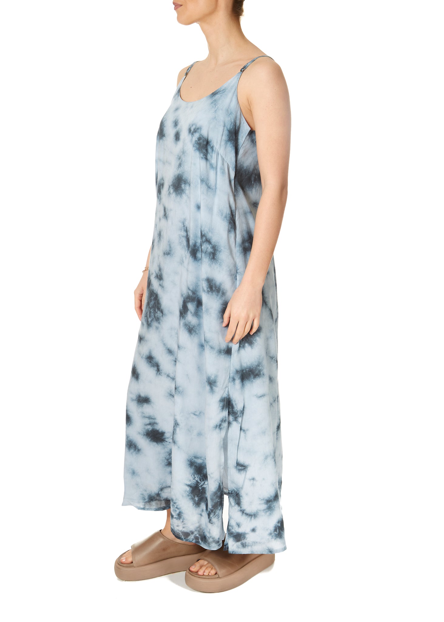 Diega Cloudy Blue Sleeveless Dress