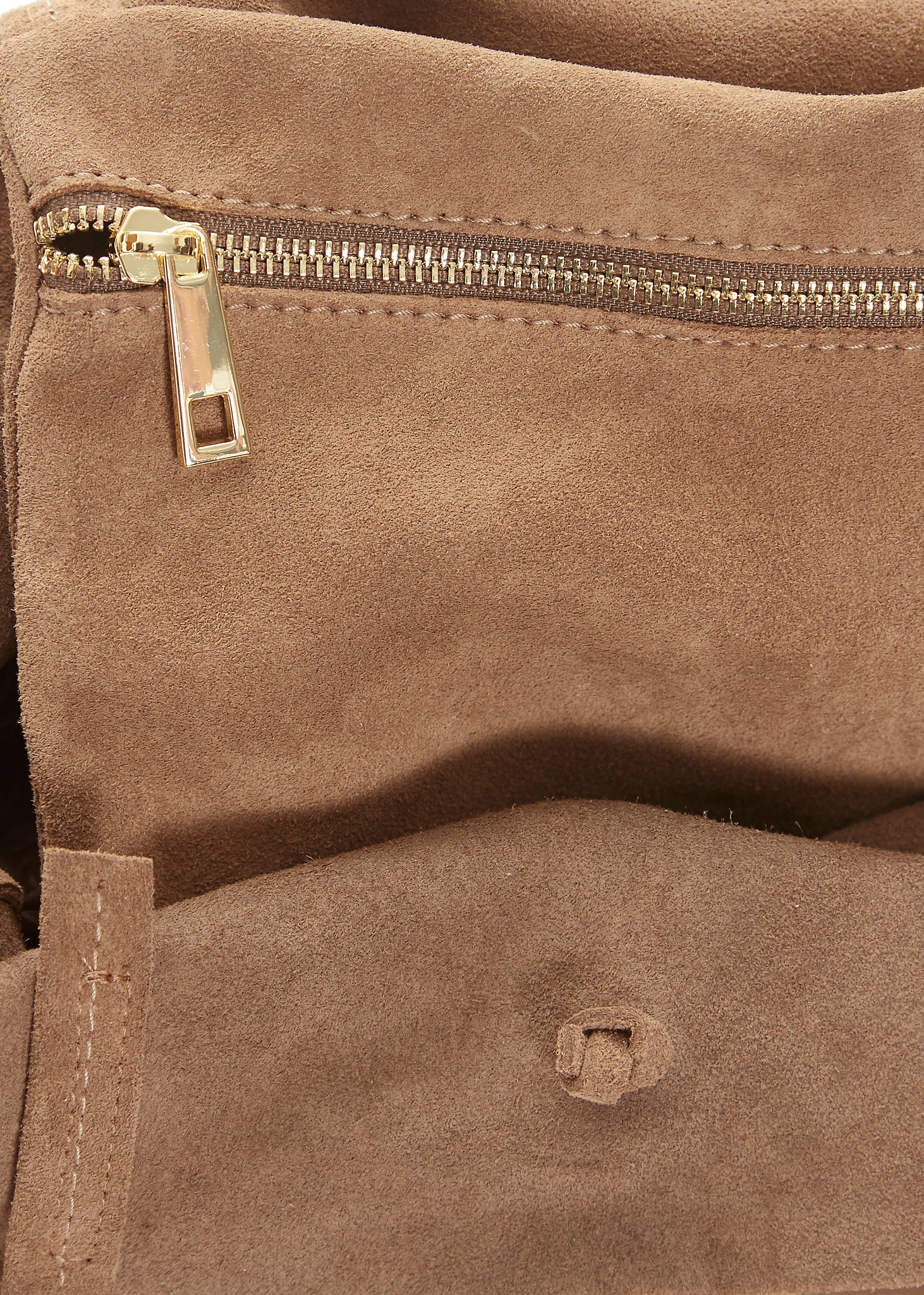 Taupe 'Big' Suede Shopper With Fringing - Jessimara