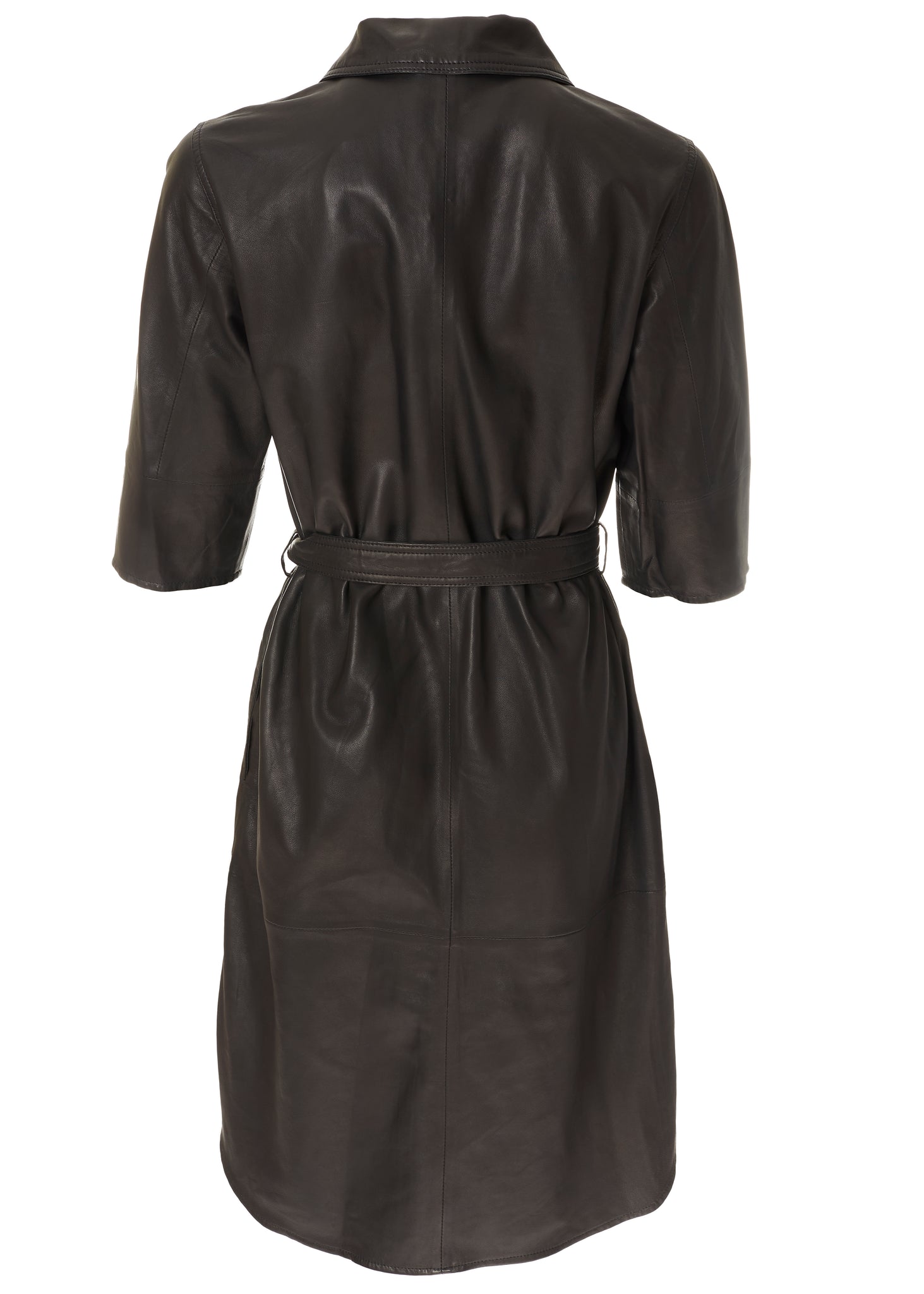 'Clare' Black Leather Dress - Jessimara