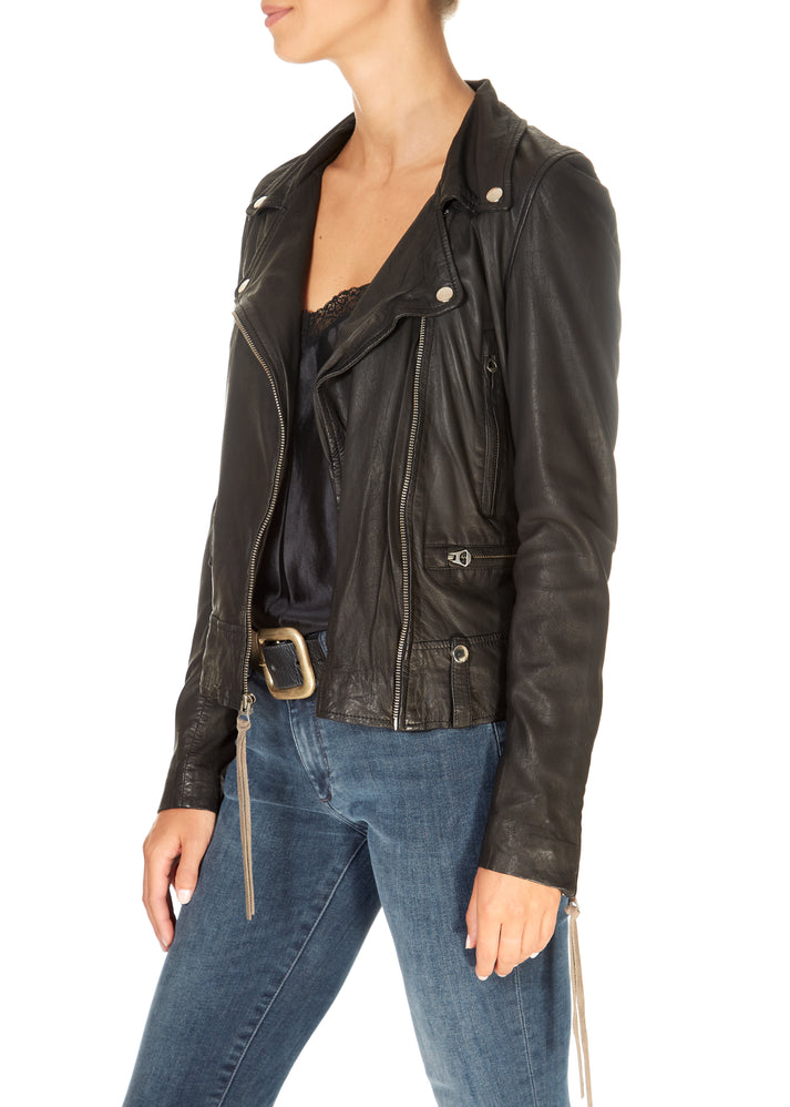 MDK Seattle 'Black Leather Biker Jacket' | Jessimara London