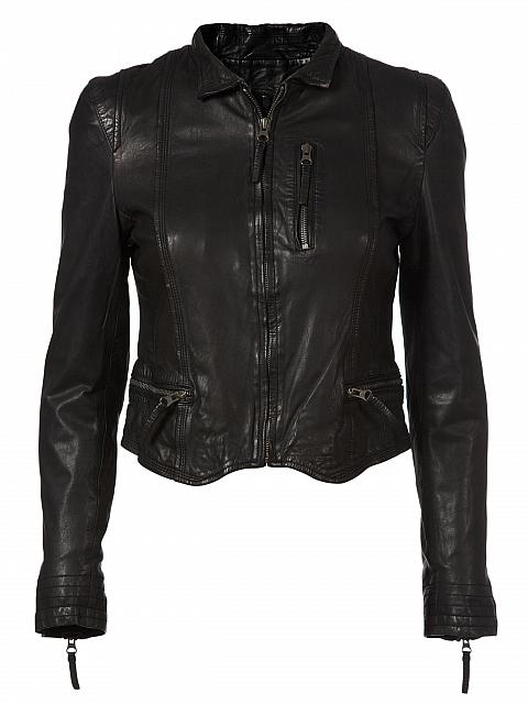 MDK Rucy 'Black Cropped Leather Jacket' - Jessimara