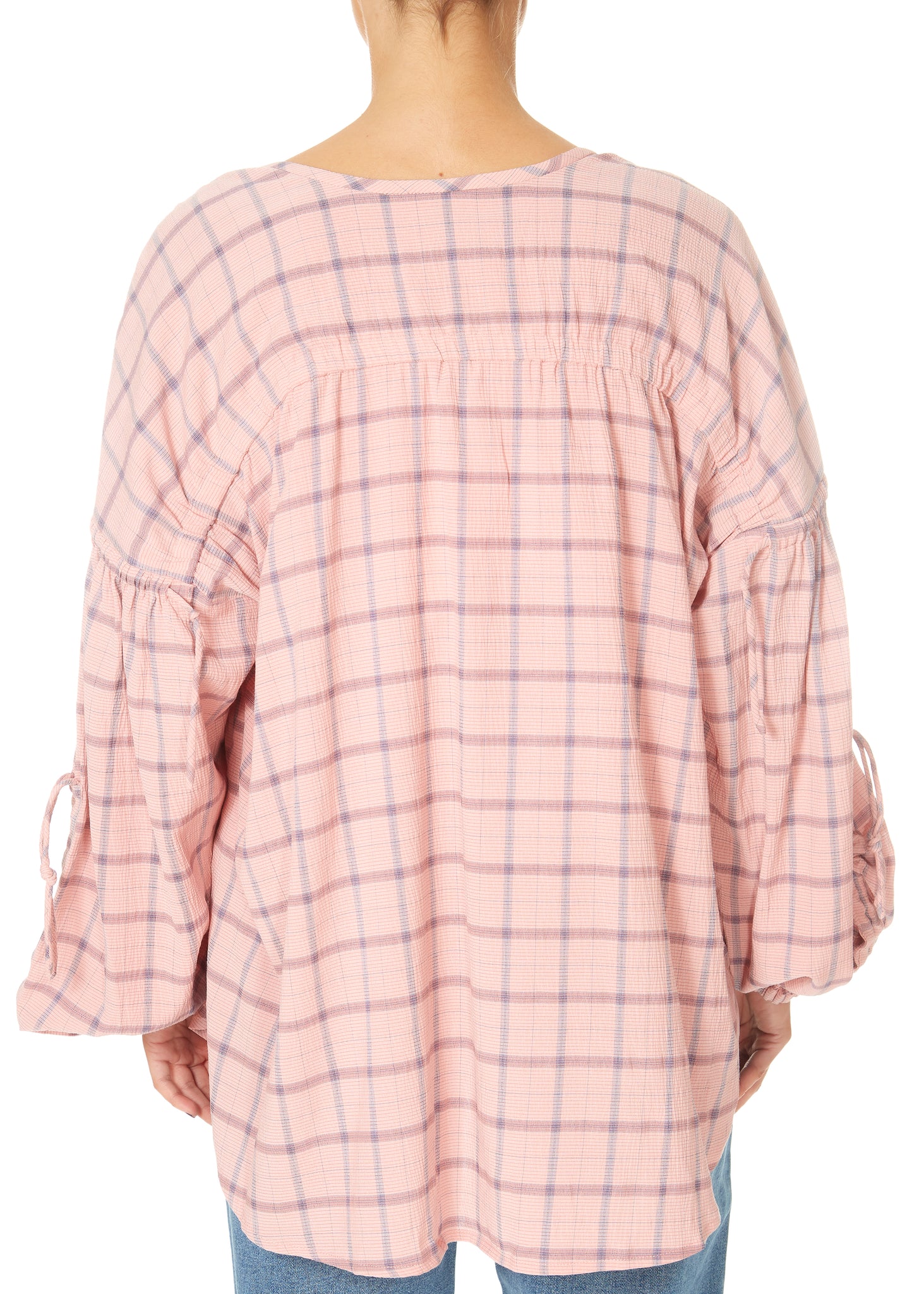 Munthe Chip Checkered Shirt Pink