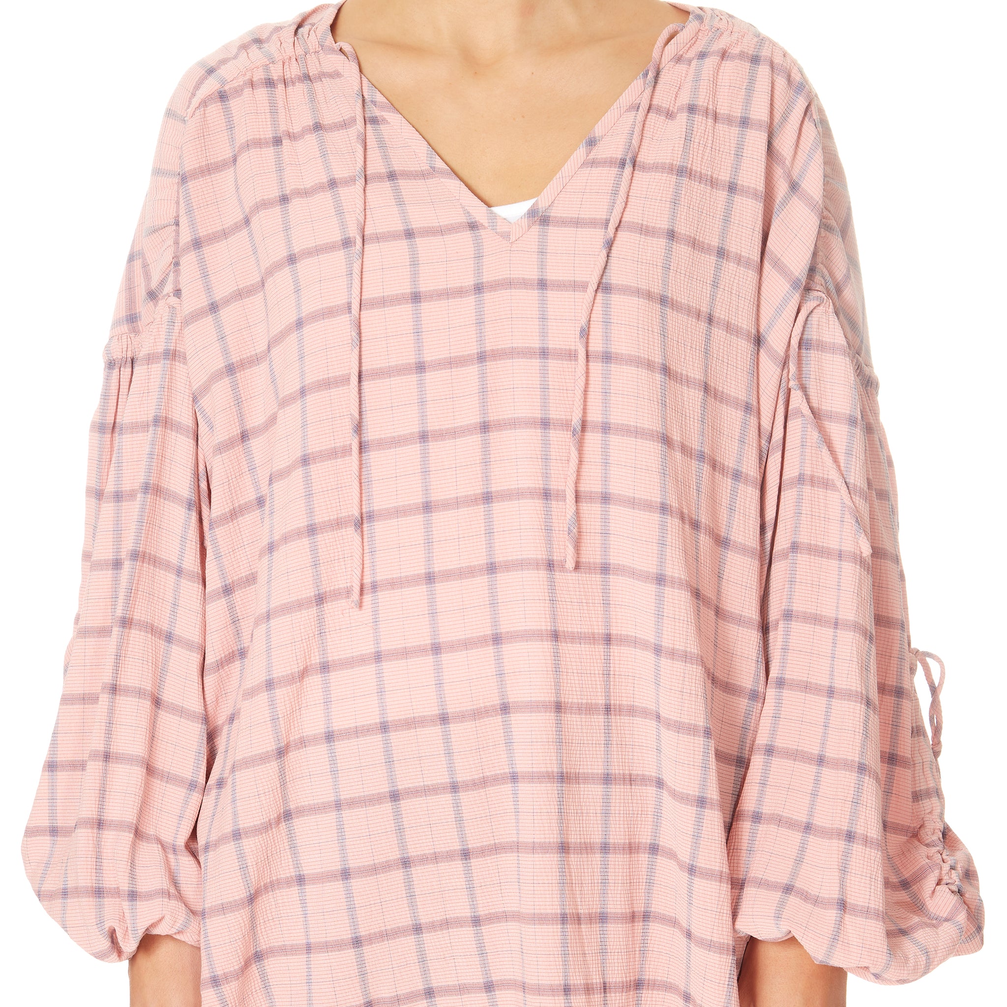 Munthe Chip Checkered Shirt Pink