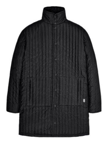 Rains Long Liner Jacket Black