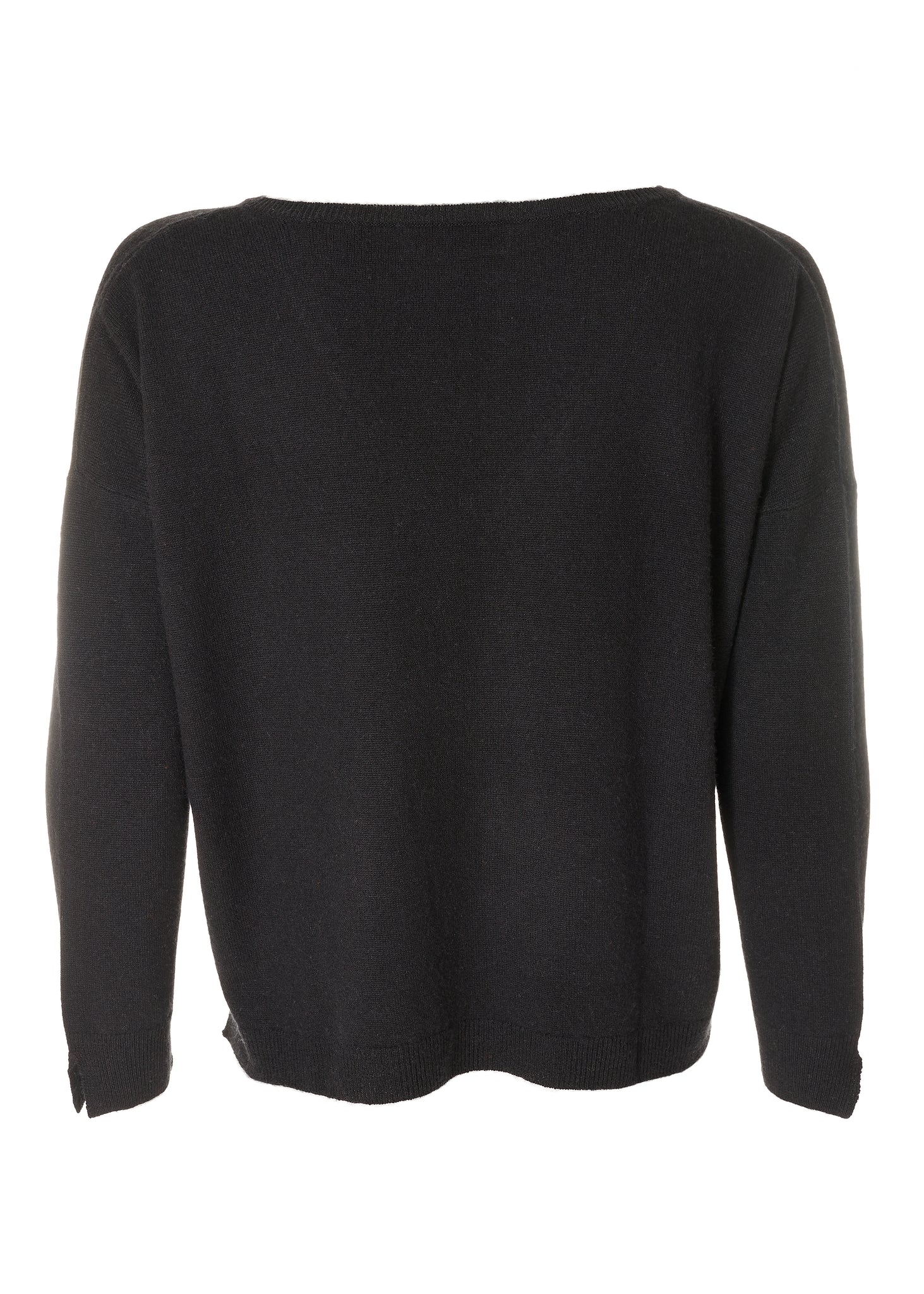 Short Blank Cashmere V Neck Sweater - Jessimara