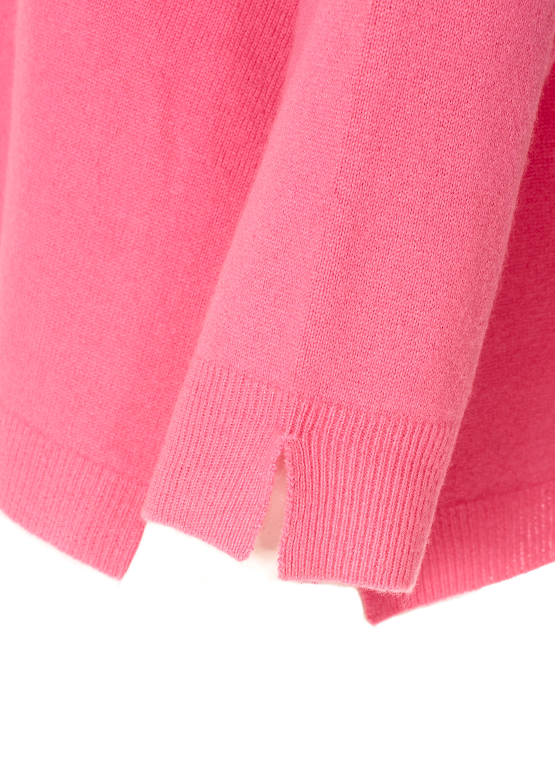 Long Pink "Moon" Cashmere V Neck Sweater - Jessimara