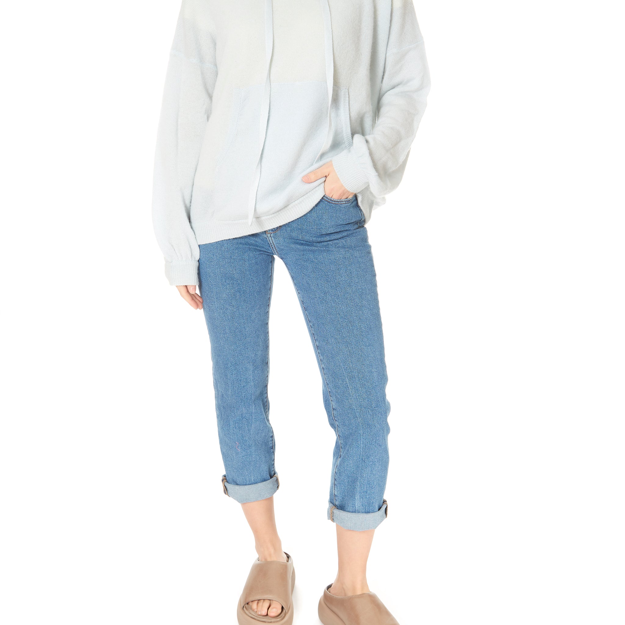 Cloud Blue Cashmere Hoodie