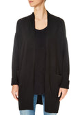 'Dominic' Black Wool Cashmere Blend Cardigan - Jessimara