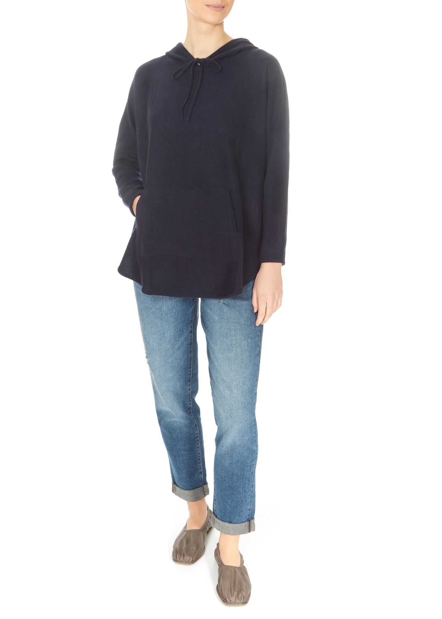 Jessimara Knitwear Harper Black Pullover Hoodie