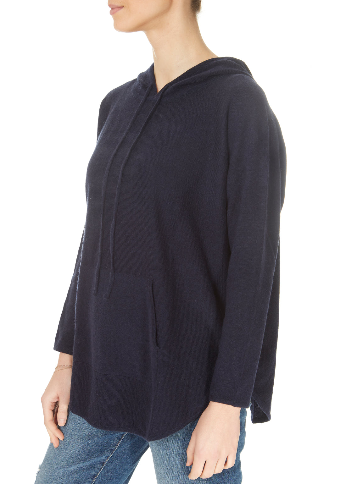 Jessimara Knitwear Harper Navy Pullover Hoodie