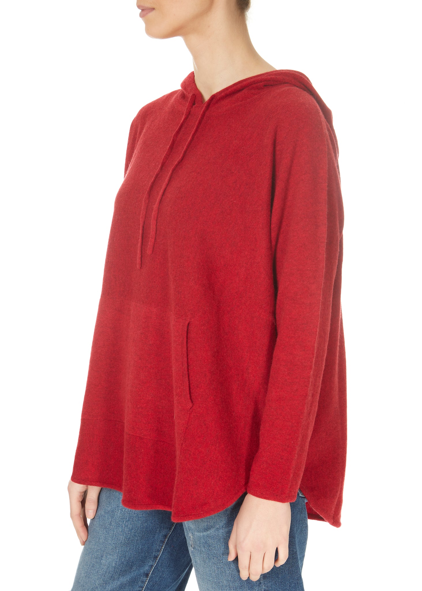 Jessimara Knitwear Harper Brick Red Pullover Hoodie