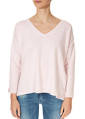 Long 'Moon' Baby Pink Cashmere Sweater - Jessimara
