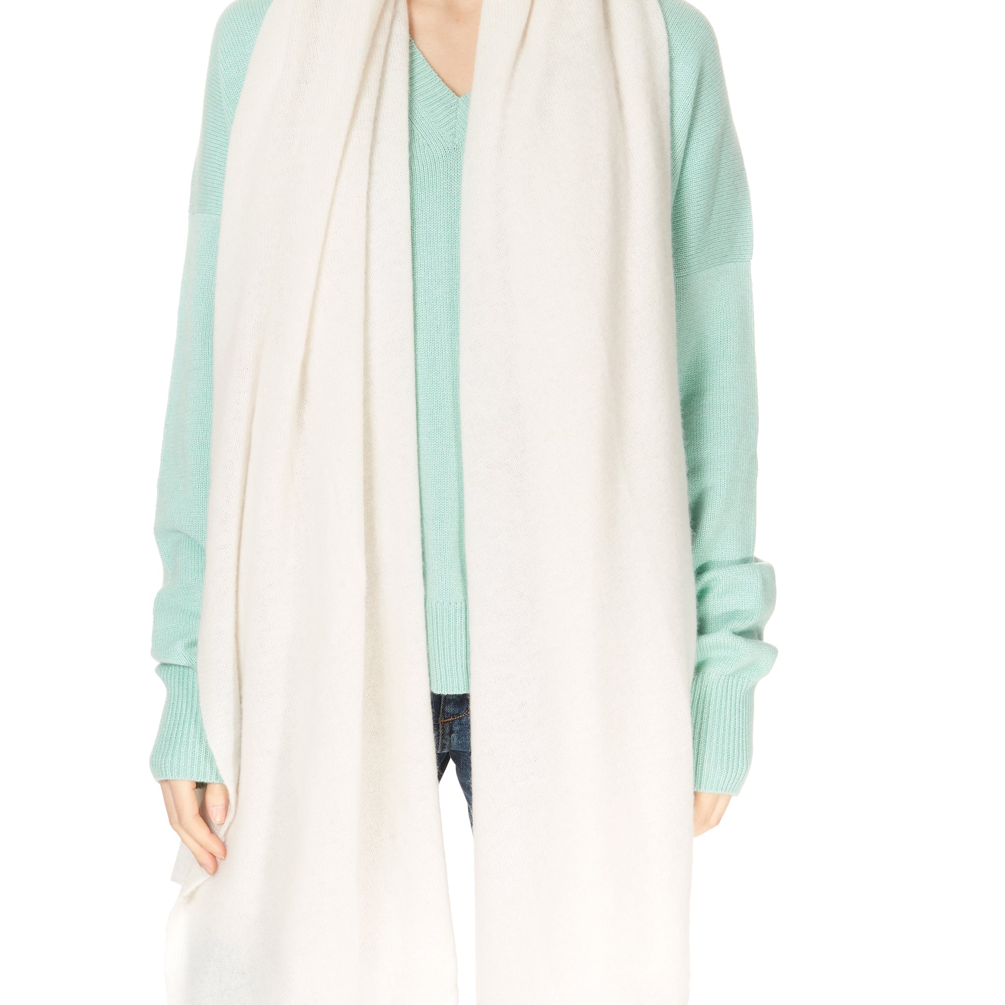 Jessimara Cashmere Winter White Wrap and Scarf