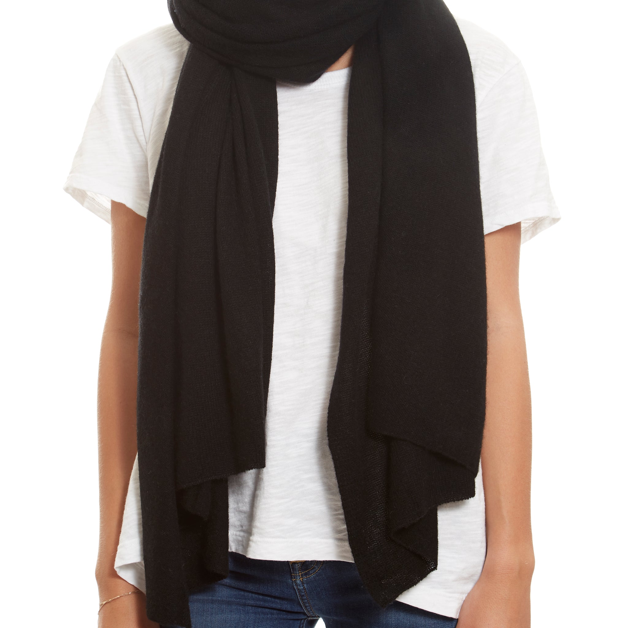 Black Cashmere Wrap - Jessimara