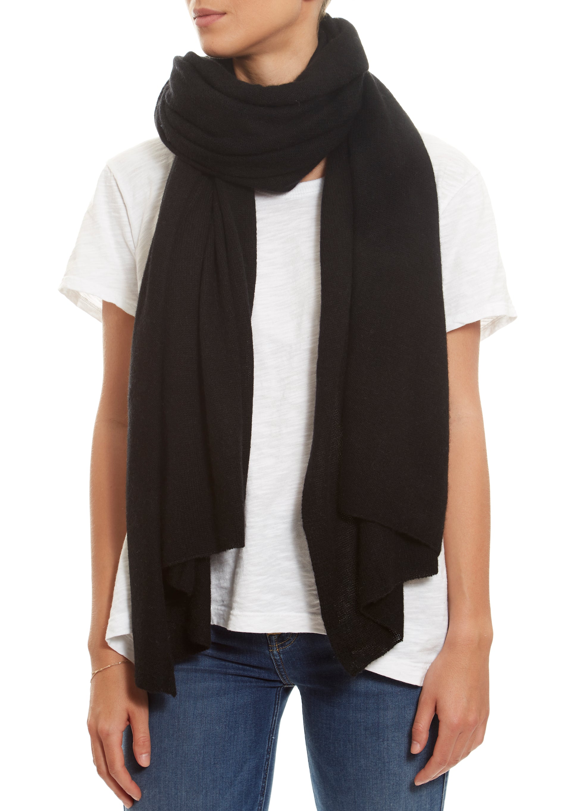 Black Cashmere Wrap - Jessimara