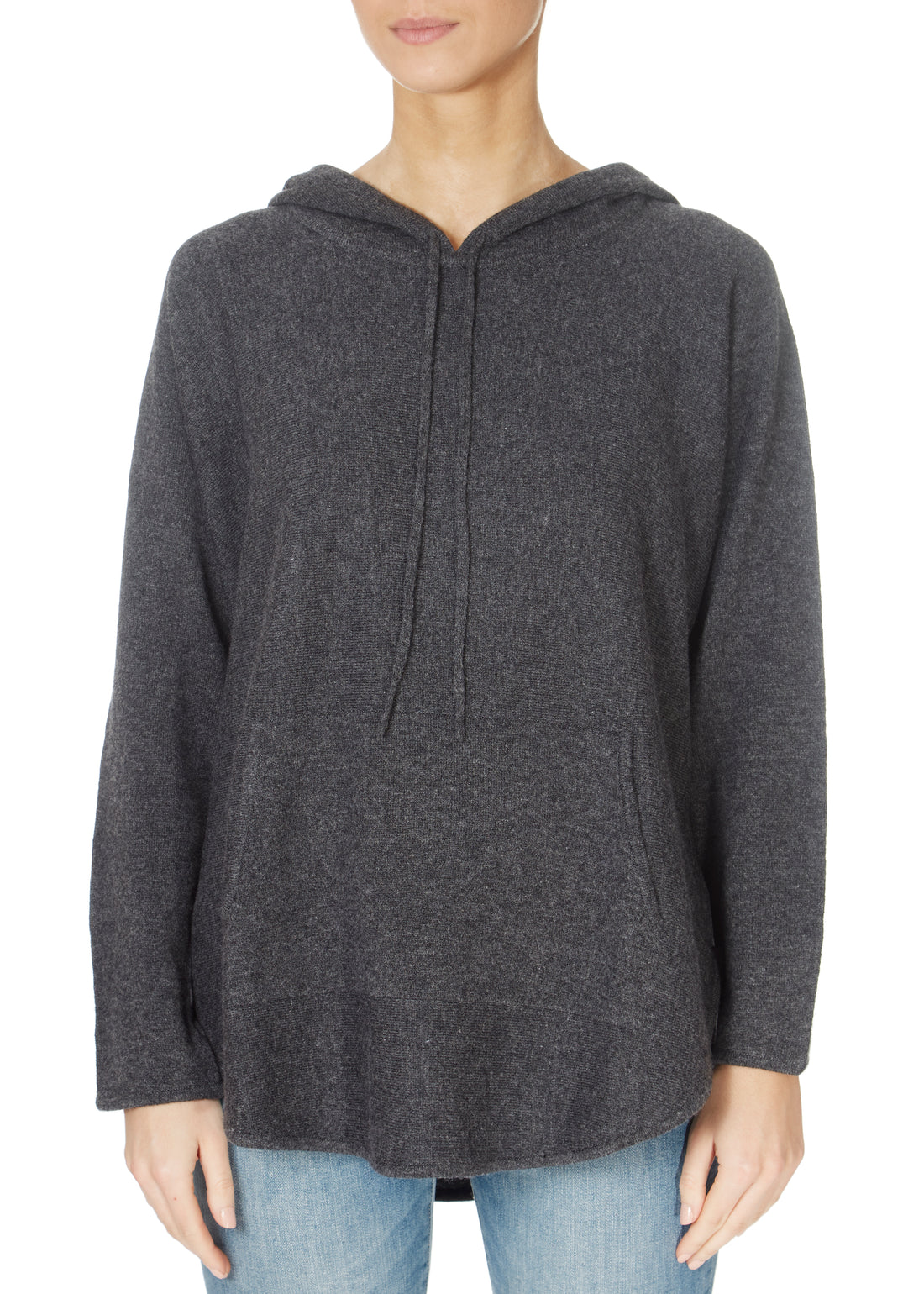 'Harper' Graphite Marl Grey Pullover Hoodie - Jessimara