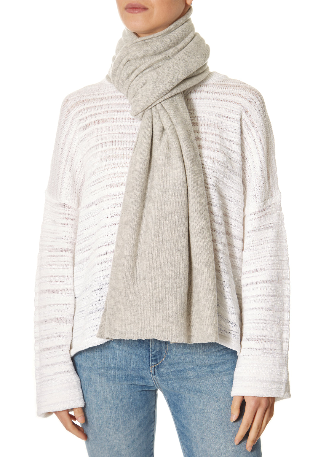 Silver Marl Grey Scarf and Wrap - Jessimara