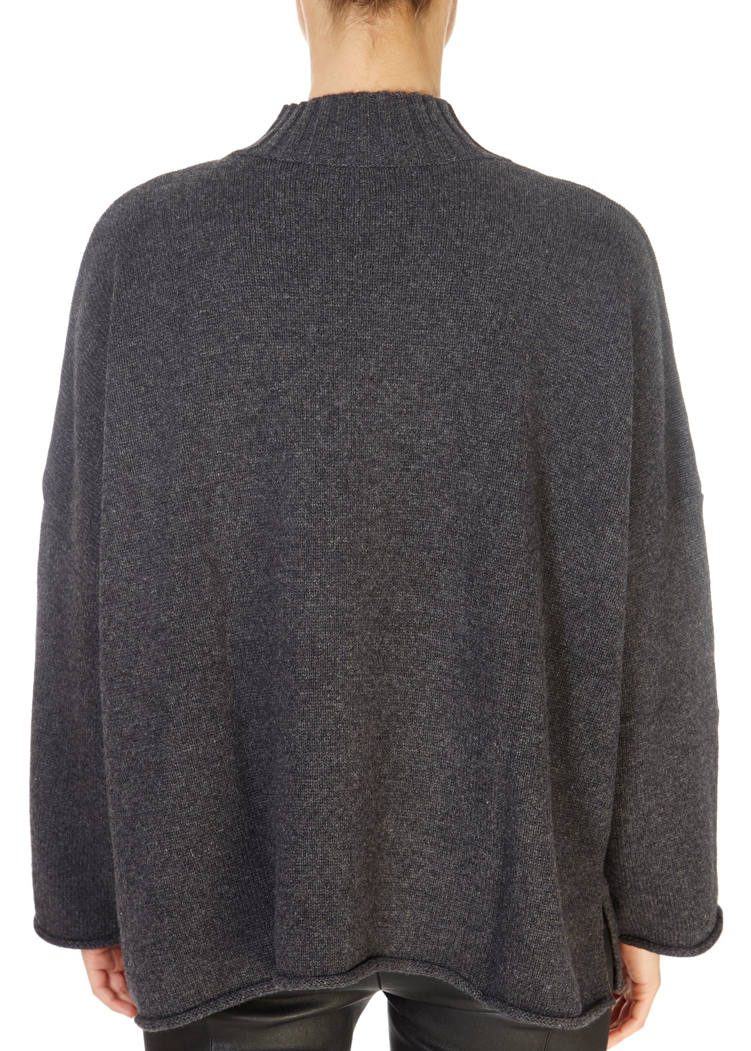 'Stella' Graphite Grey Cashmere Sweater - Jessimara
