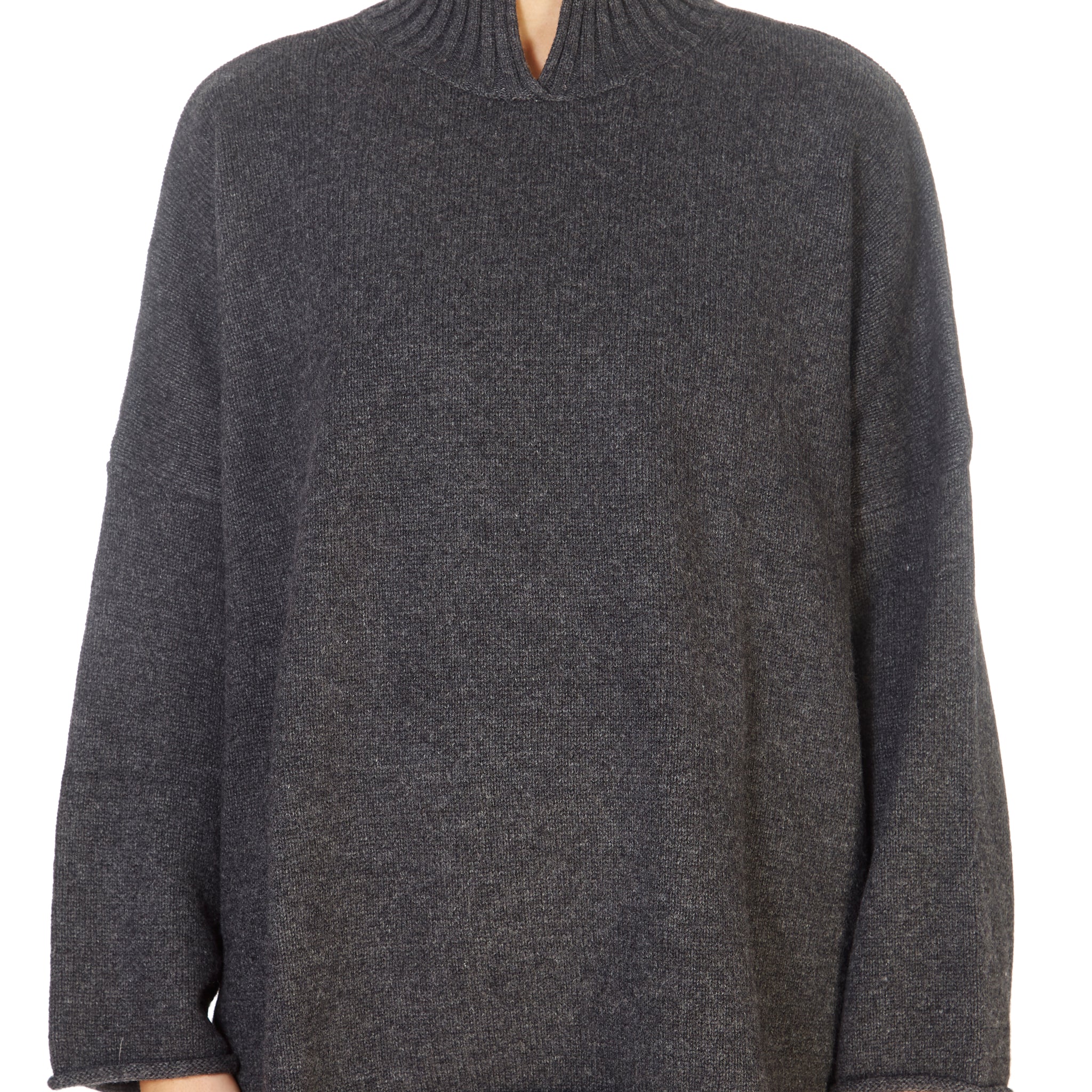 'Stella' Graphite Grey Cashmere Sweater - Jessimara