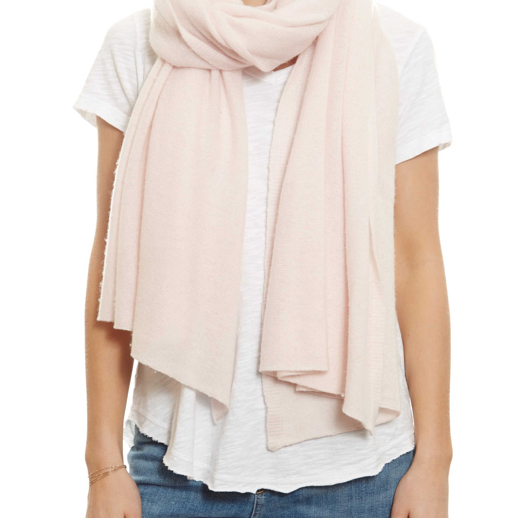 Summer Pink Cashmere Scarf Wrap - Jessimara