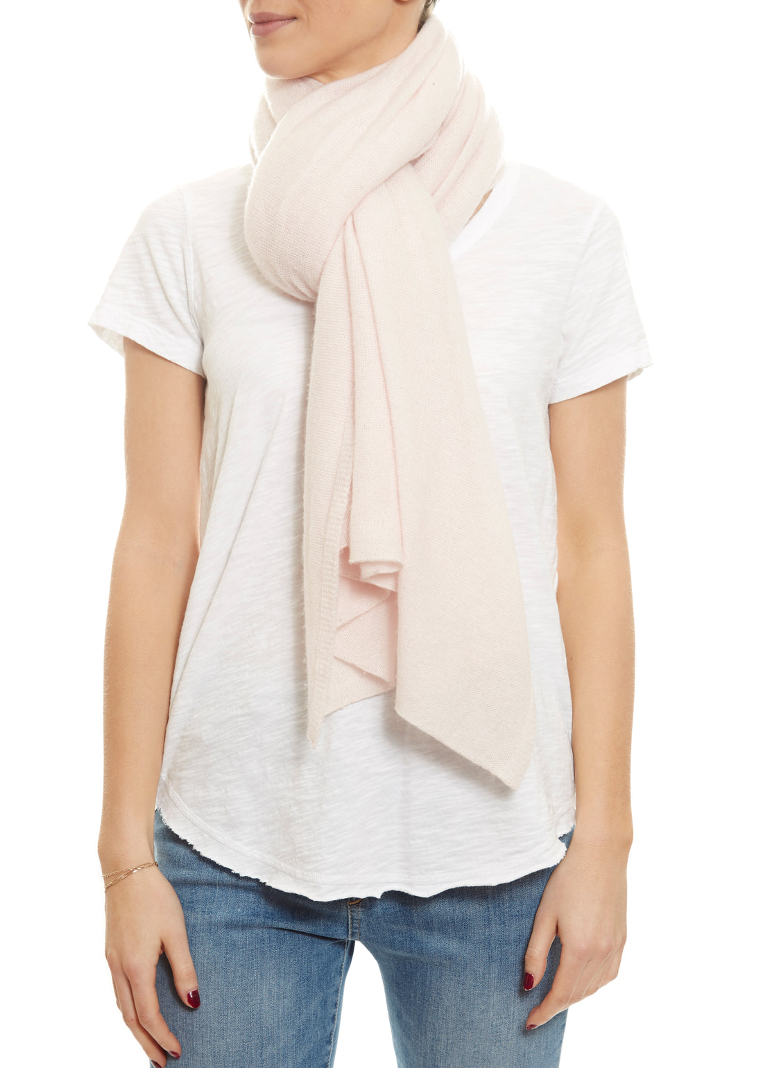 Summer Pink Cashmere Scarf Wrap - Jessimara