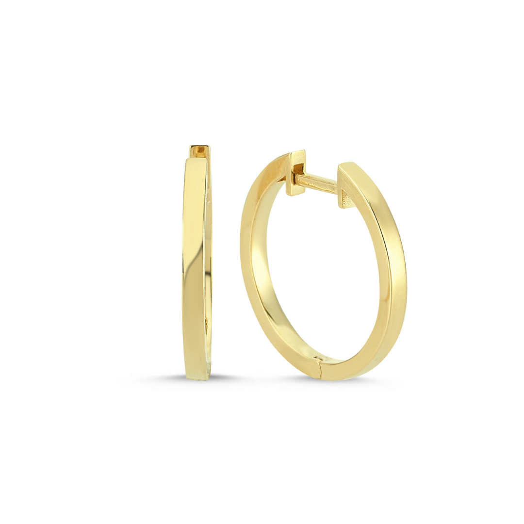 20mm  Yellow 14K Gold Hoop Earrings - Jessimara