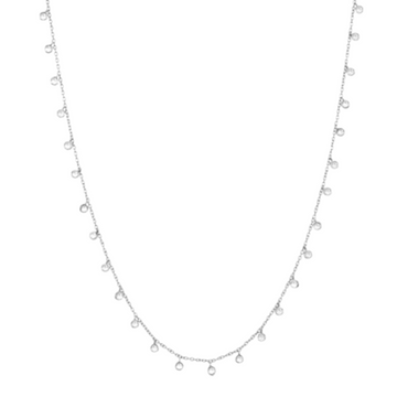 White 14K Gold Diamonds Necklace - Jessimara