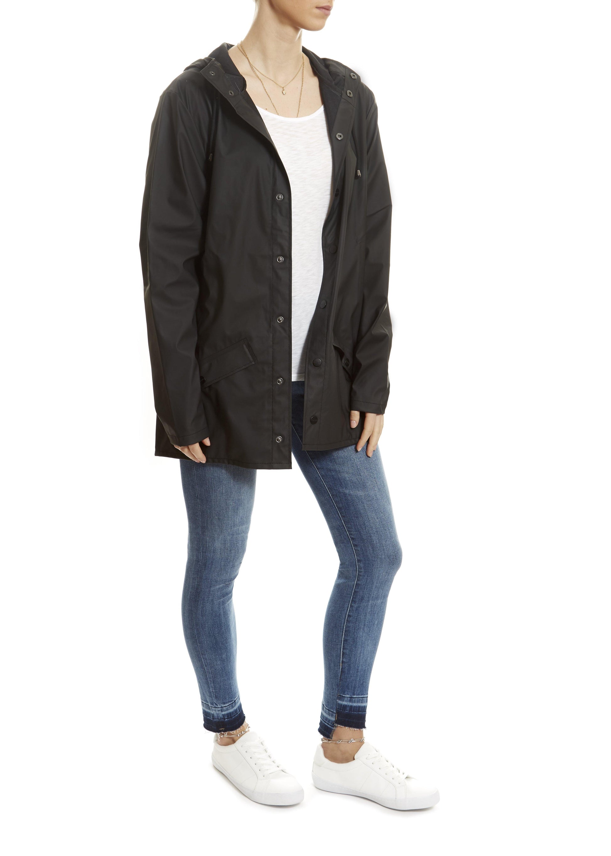 Rains Black 'Short Jacket' - Jessimara