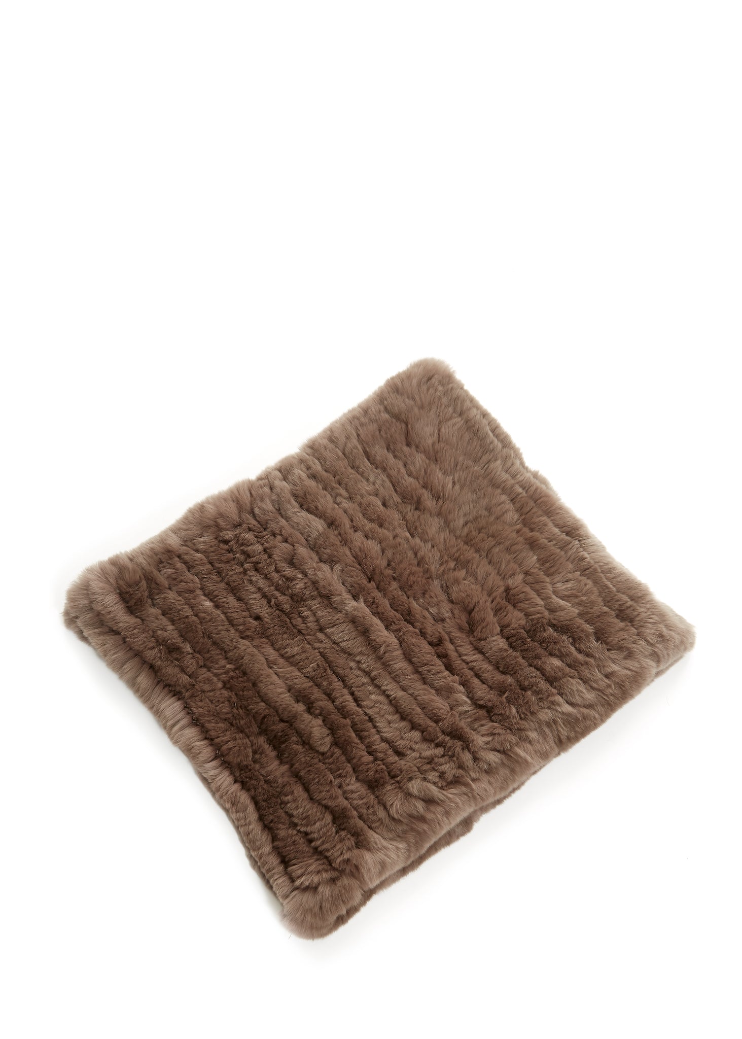 Mocha Real Rex Rabbit Fur Single Snood - Jessimara