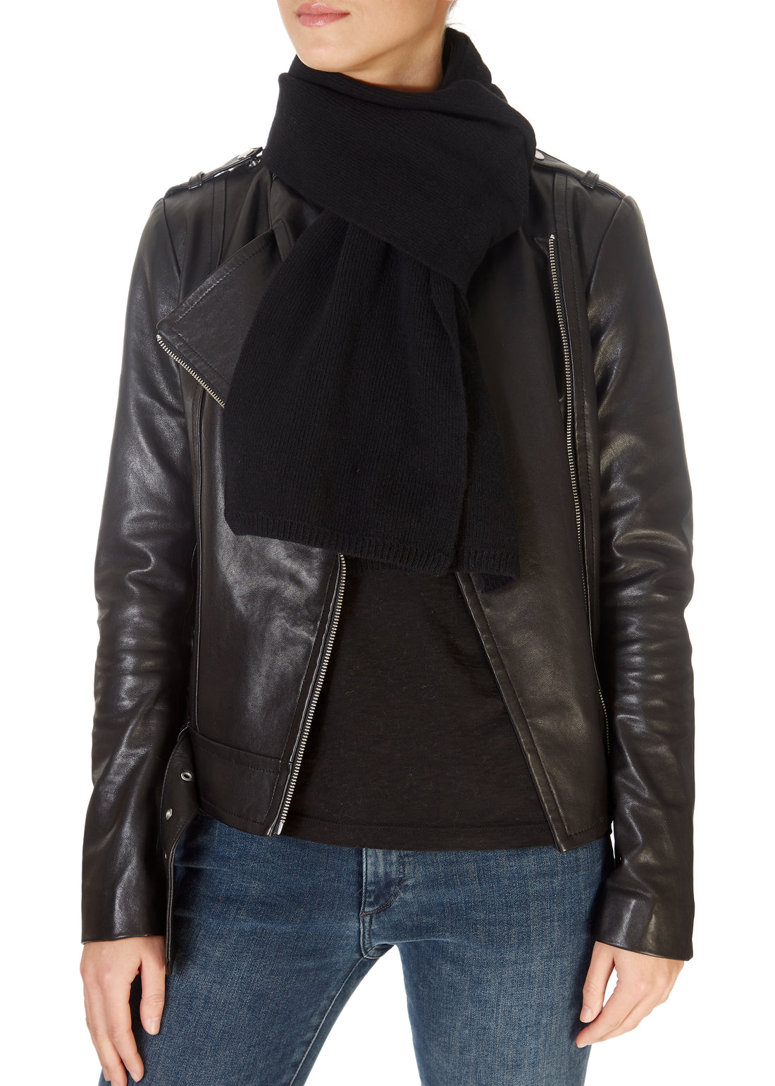 Black Open Scarf - Jessimara