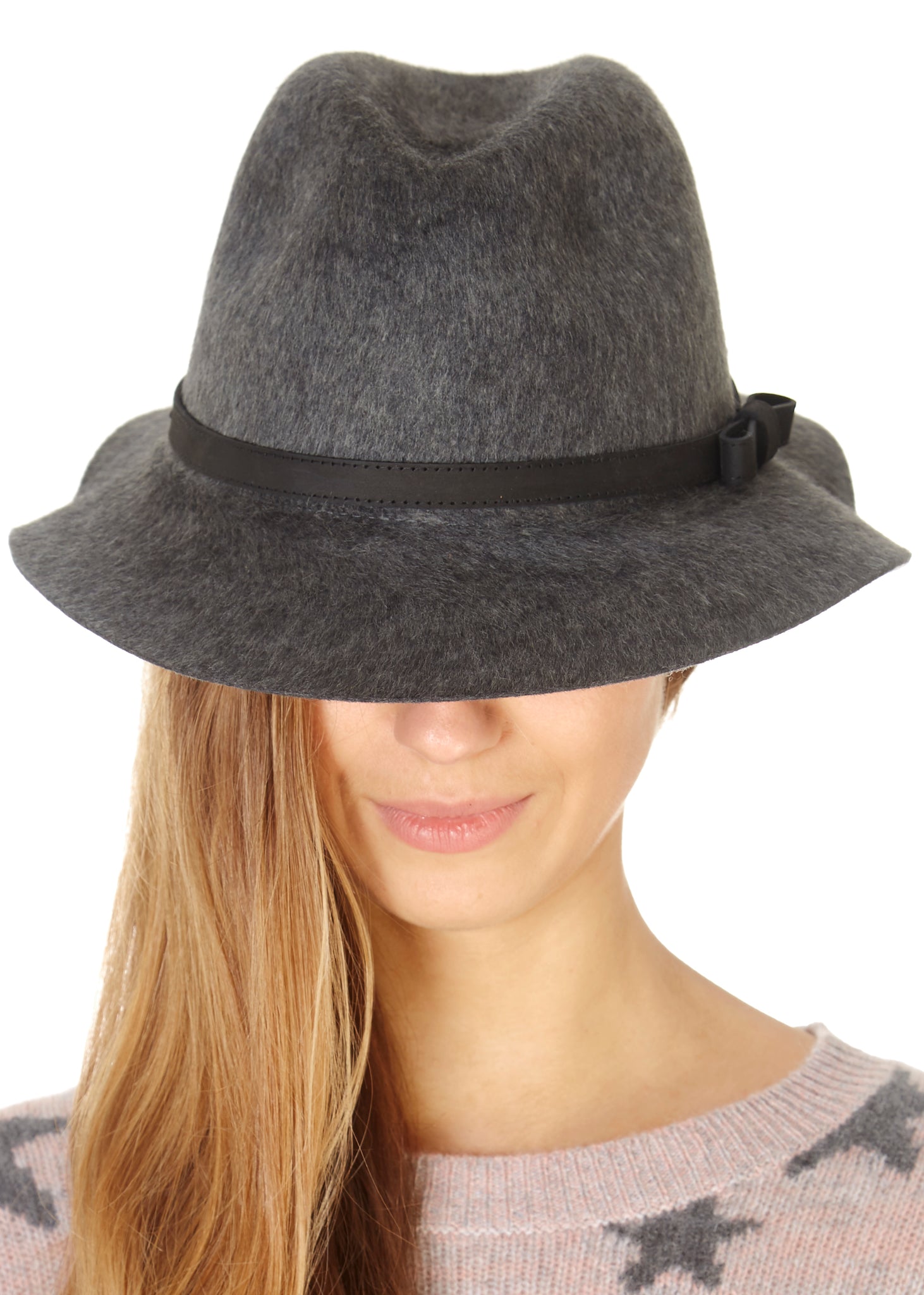 Grey Trilby Hat - Jessimara