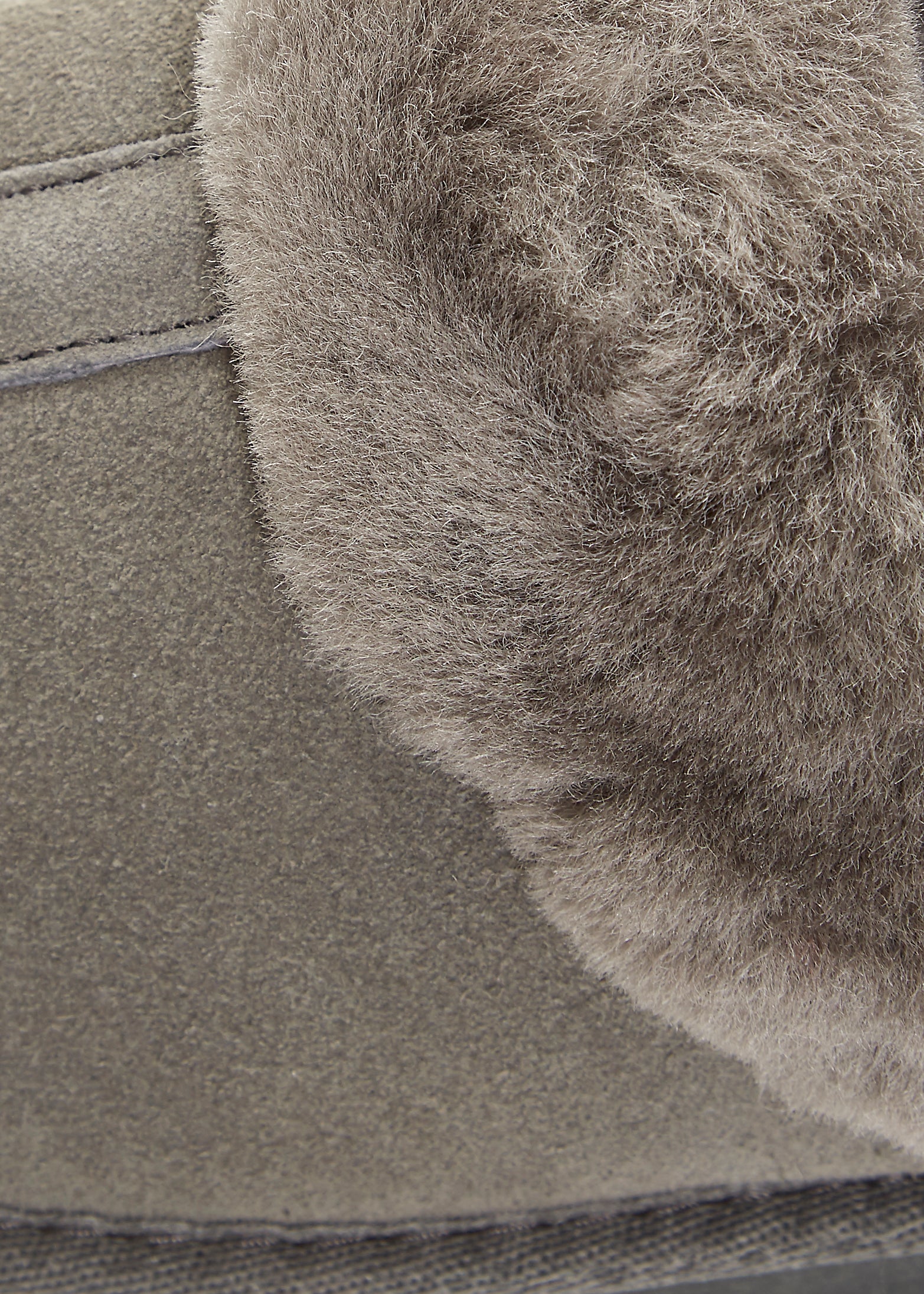 Grey Luxury Sheepskin Wedge Slippers - Jessimara