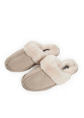 'Classic' Beige Luxury Sheepskin Slipper - Jessimara