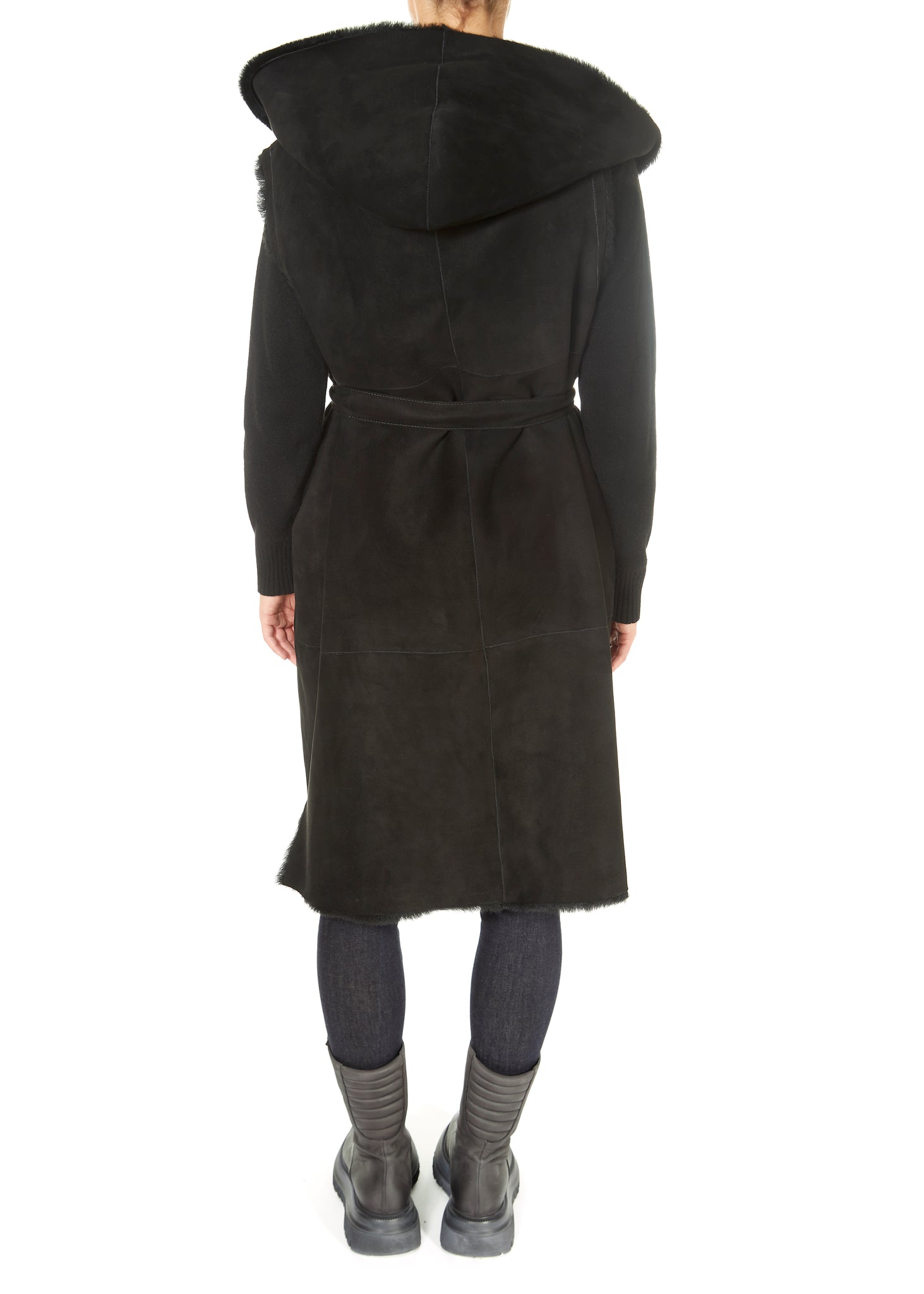 Suprema 'Black Reversible Sheepskin Gilet' - Jessimara